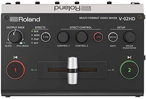 Roland V-02HD STR Videó Váltó Internetes Streaming Csomag, valamint UVC-01