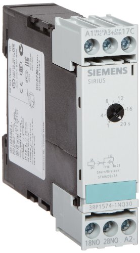 A SIEMENS - 3RP15741NQ30 Siemens 3RP1574-1NQ30 szilárdtestalapú Idő Relé, Ipari Ház, 22.5 mm Széles Csavaros Terminál, Csillag-Delta