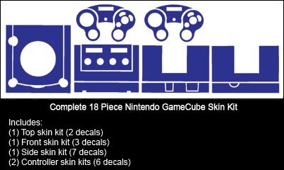 Csiszolt Arany - Levegő Kiadás Vinyl Matrica Előlap Mod Bőr Készlet Nintendo Game Cube Konzol által Rendszer Bőr