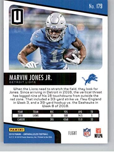 2019 Panini Páratlan Repülés Foci 179 Marvin Jones Jr. Detroit Lions Hivatalos NFL Labdarúgó-Trading Card Nyers (NM vagy Jobb) Feltétel