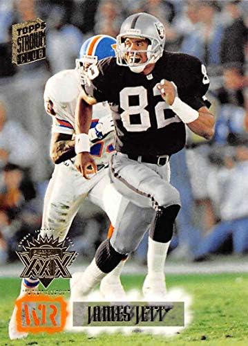 1994-Stadion Klub Szuper Csapat Super Bowl Foci 389 James Jett Los Angeles Raiders Hivatalos NFL Kereskedelmi Kártyát A Topps