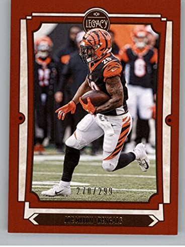 2019 Panini Legacy Piros 23 Joe Mixont SER/299 Cincinnati Bengals Hivatalos NFL Labdarúgó-Trading Card Nyers (NM vagy Jobb) Feltétel