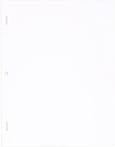 3 Lyukasztott Fehér rajzlap, Letter Méretű (8,5 x 11,100 Lap)
