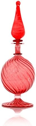 Vörös Egyiptomi Parfümös Üvegek Üveg - Dekoratív Újratölthető Parfüm Palack Palack Palack Illat - Üres Üveg Parfüm Dugóval - Elegáns