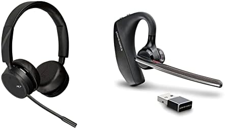 Plantronics - Voyager 4220 UC USB-A (Poly) & Voyager 5200 UC (Poli) - Bluetooth-Egyetlen-Ear (Monó) Fülhallgató - USB-Kompatibilis